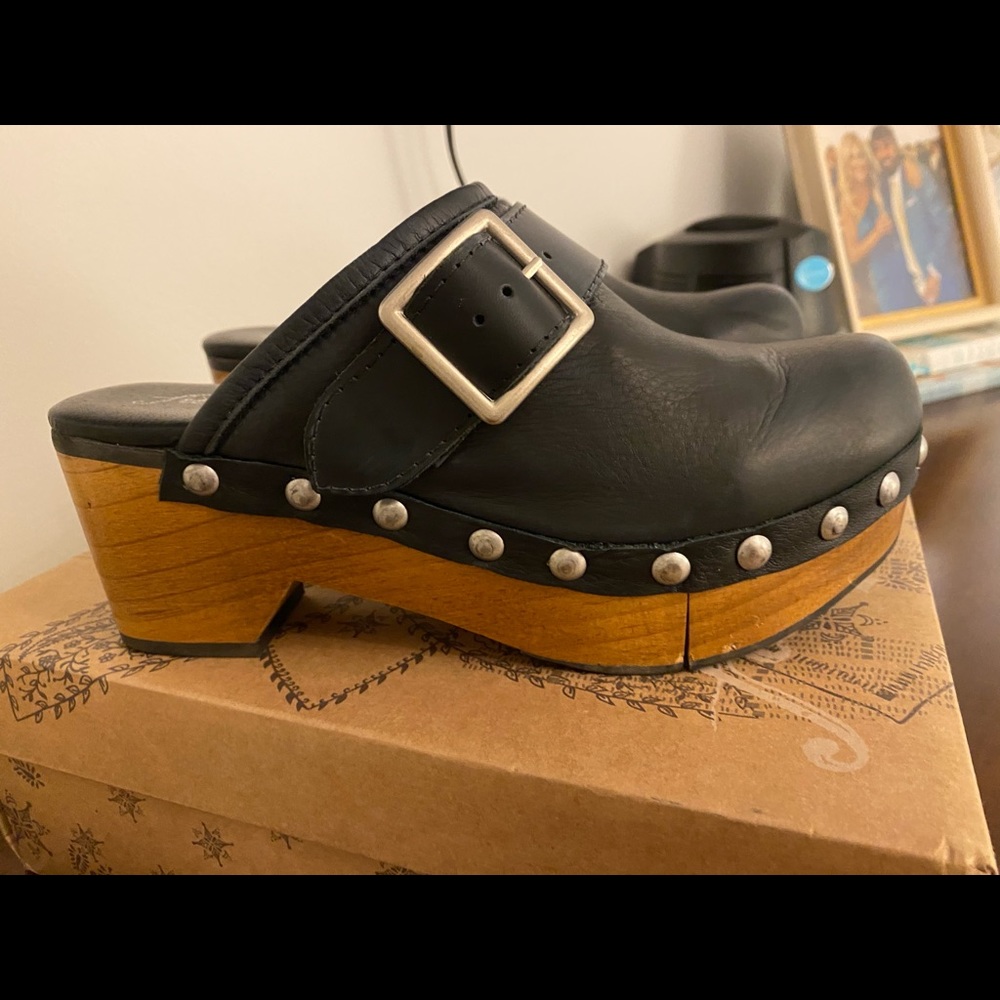 Free People Culver City Clog- Black Size 38